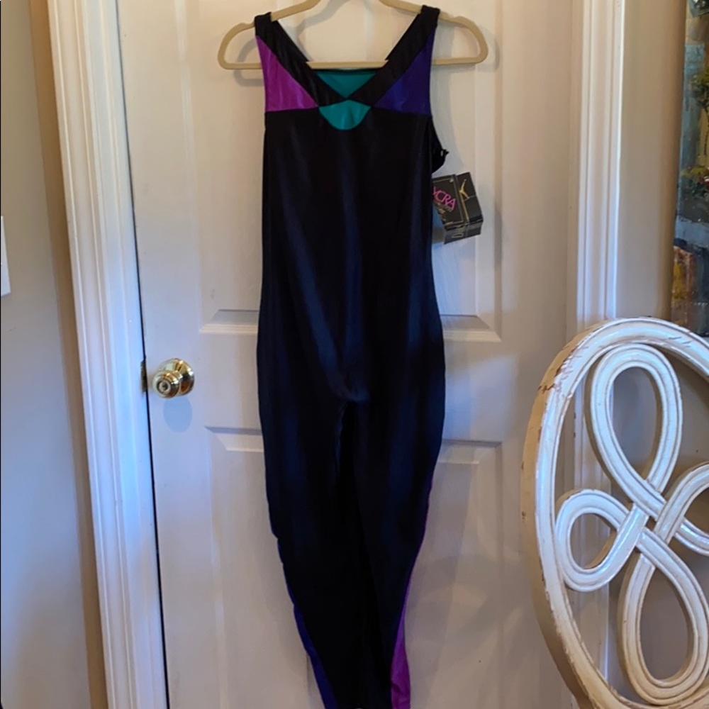 Danskin Black and Purple Jumpsuit